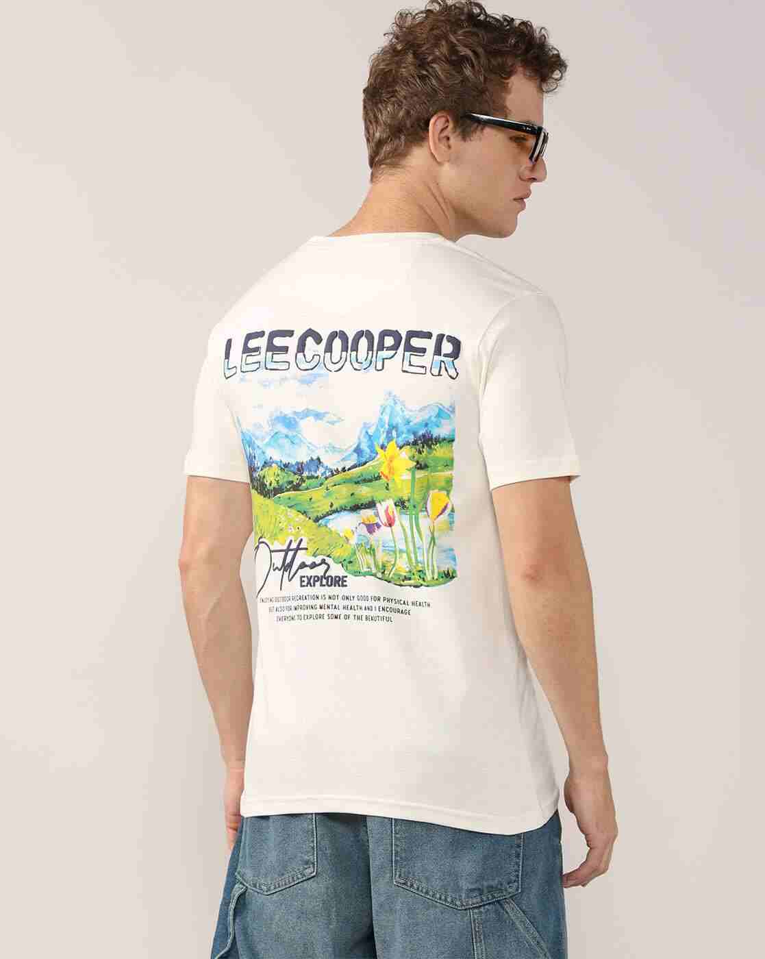 Lee Cooper | Men Graphic Print Regular Fit Crew-Neck T-Shirt|0