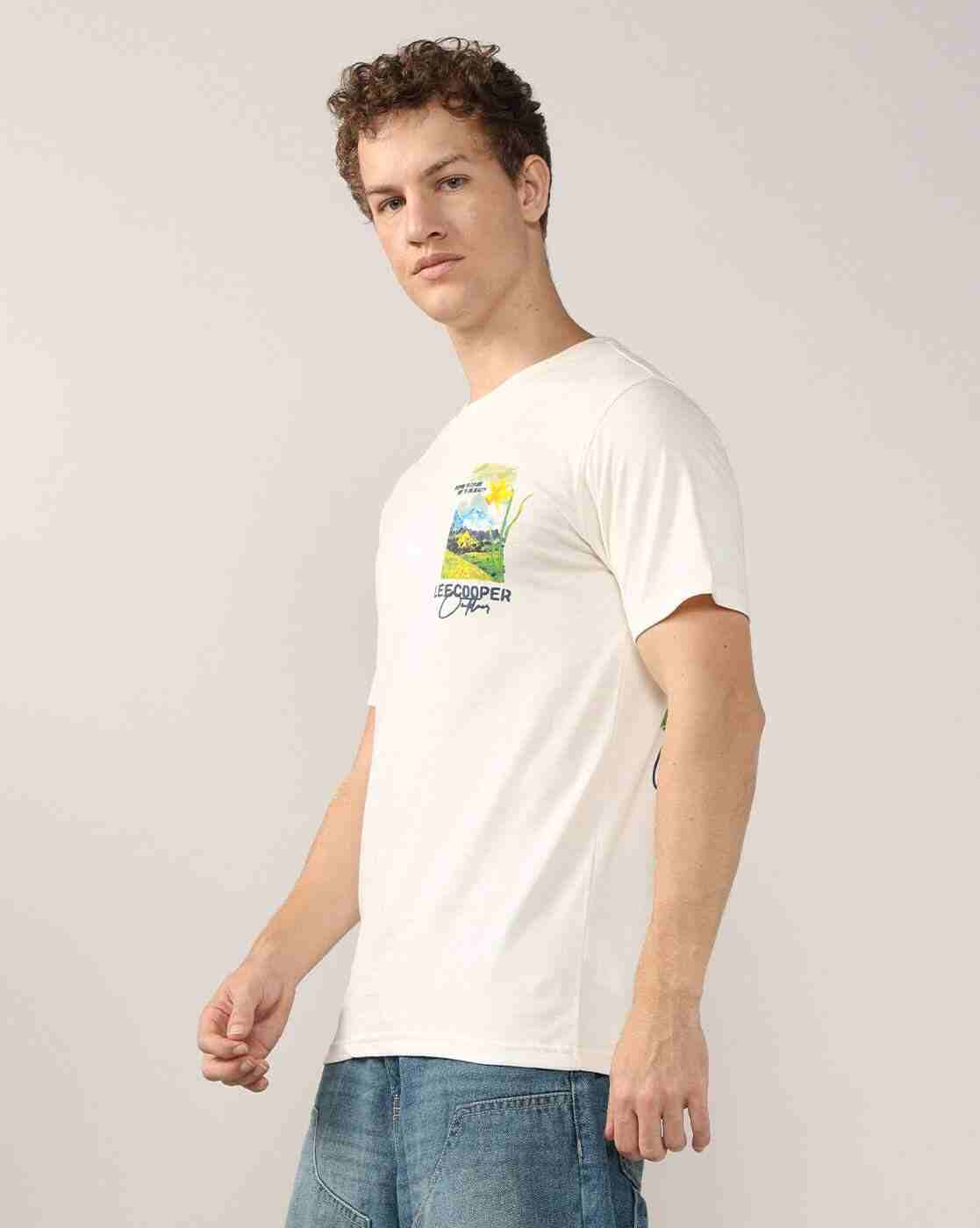 Lee Cooper | Men Graphic Print Regular Fit Crew-Neck T-Shirt|2