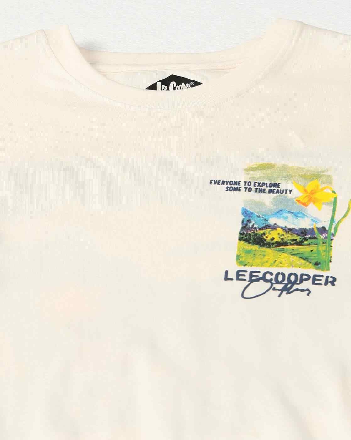 Lee Cooper | Men Graphic Print Regular Fit Crew-Neck T-Shirt|6