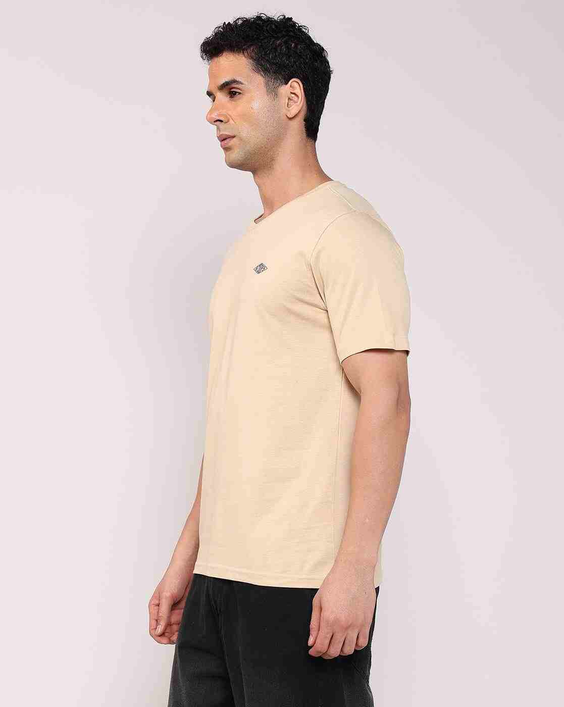 Lee Cooper | Men Regular Fit V-Neck T-Shirt|1