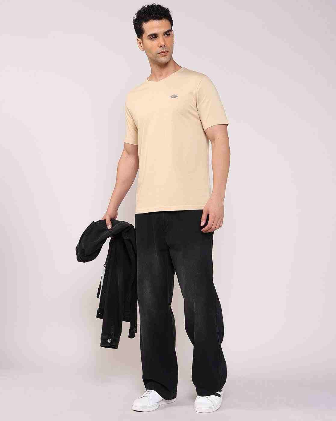 Lee Cooper | Men Regular Fit V-Neck T-Shirt|3