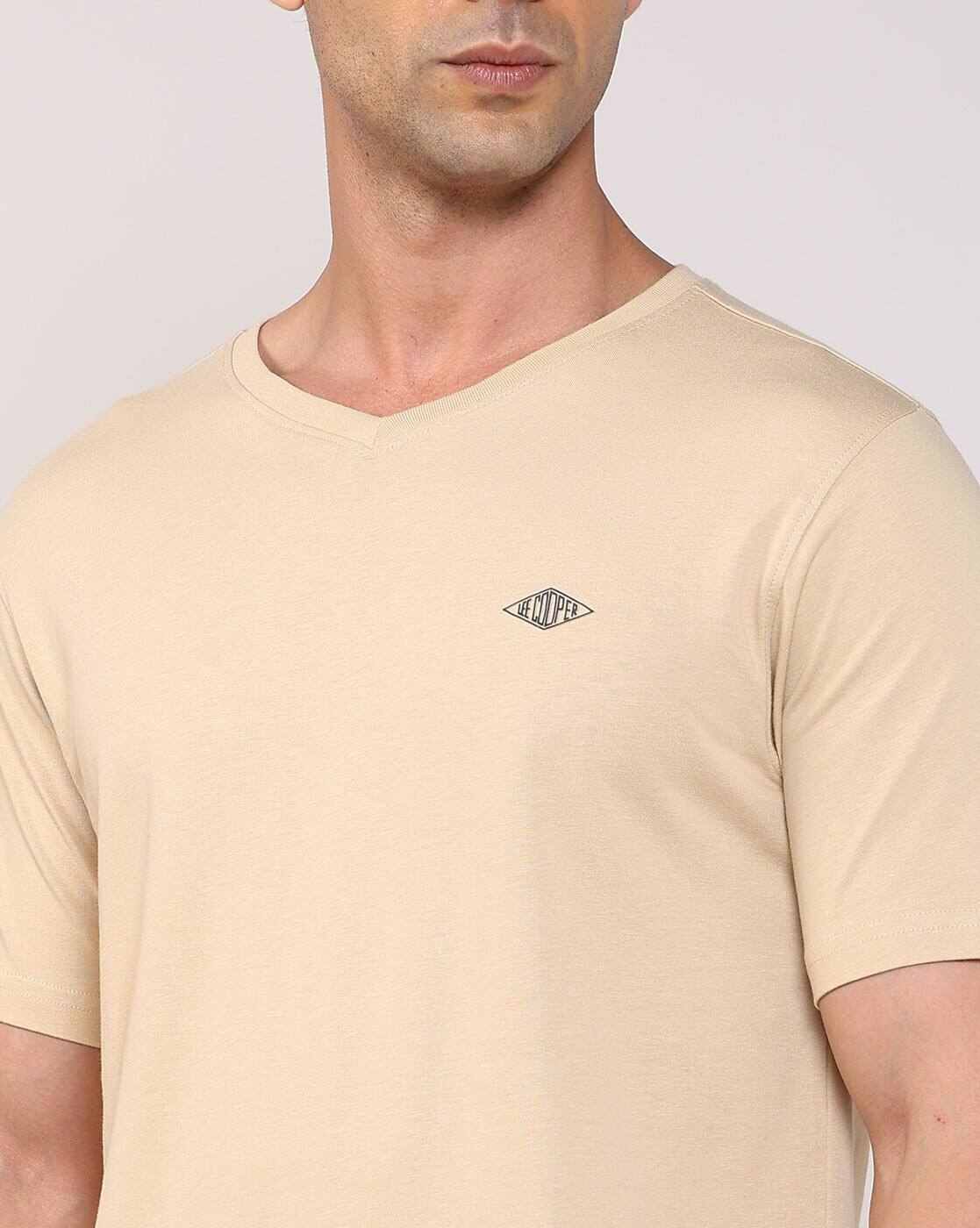 Lee Cooper | Men Regular Fit V-Neck T-Shirt|4