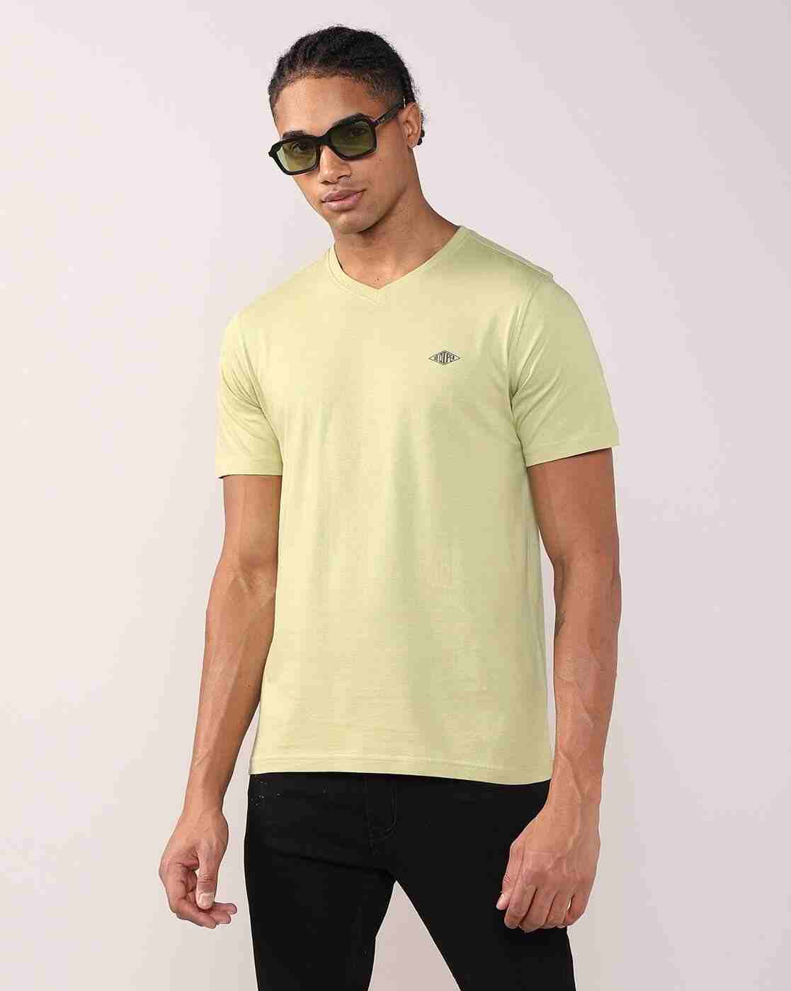 Men Regular Fit V-Neck T-Shirt