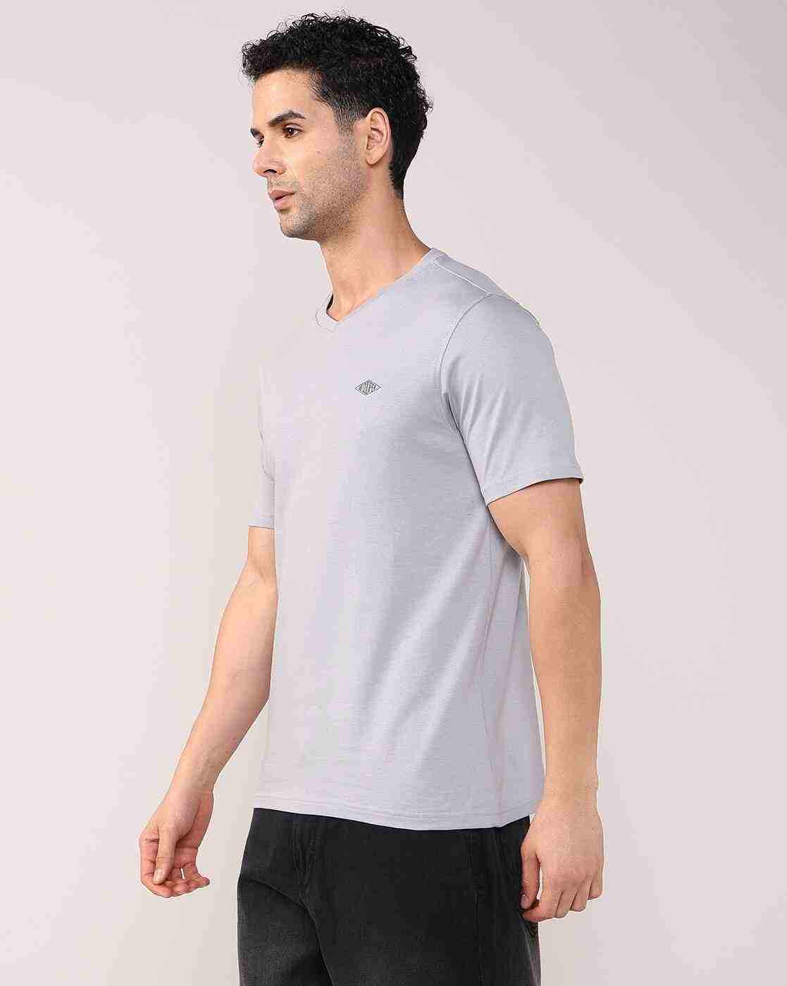 Lee Cooper | Men Regular Fit V-Neck T-Shirt|2