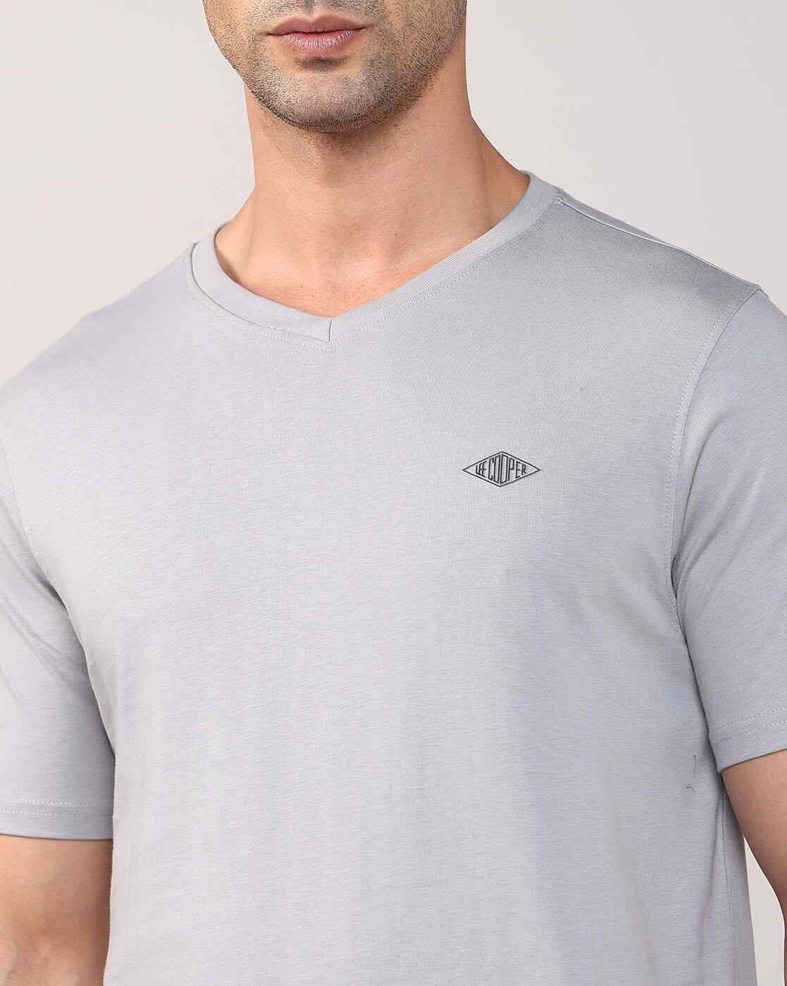 Lee Cooper | Men Regular Fit V-Neck T-Shirt|5