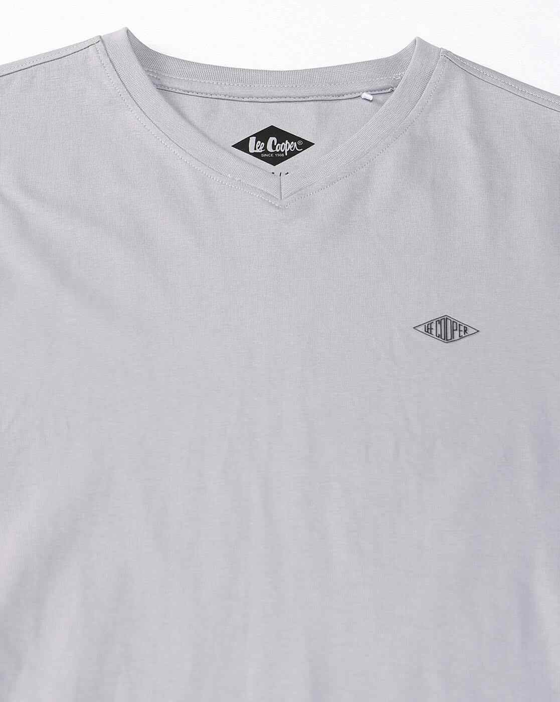 Lee Cooper | Men Regular Fit V-Neck T-Shirt|6