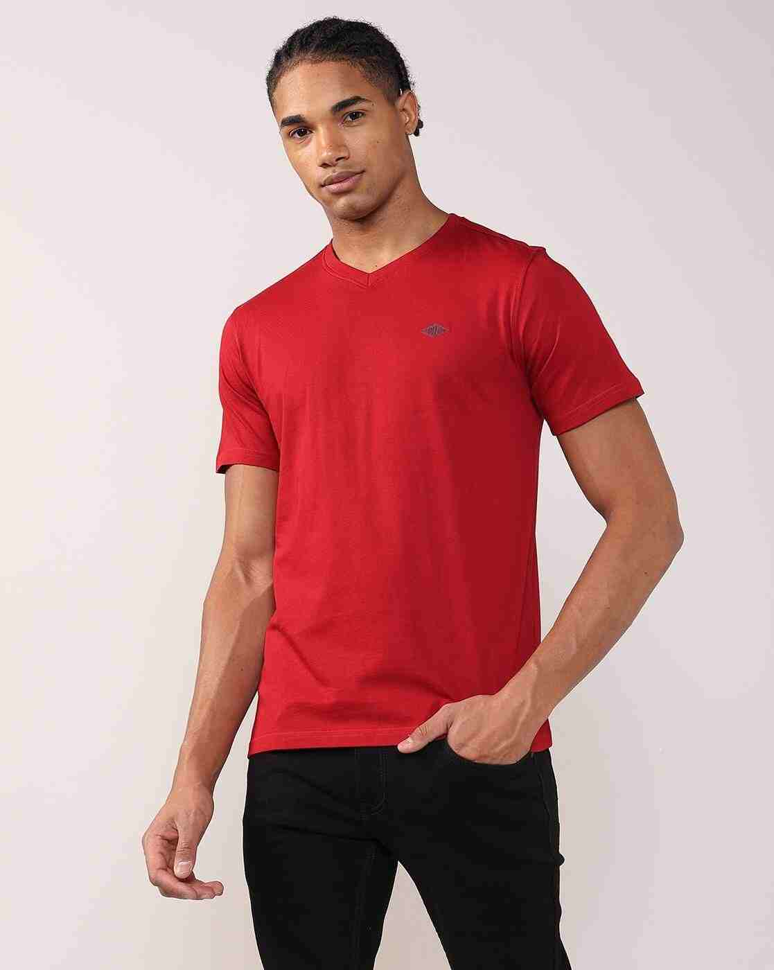 Lee Cooper | Men Regular Fit V-Neck T-Shirt|3
