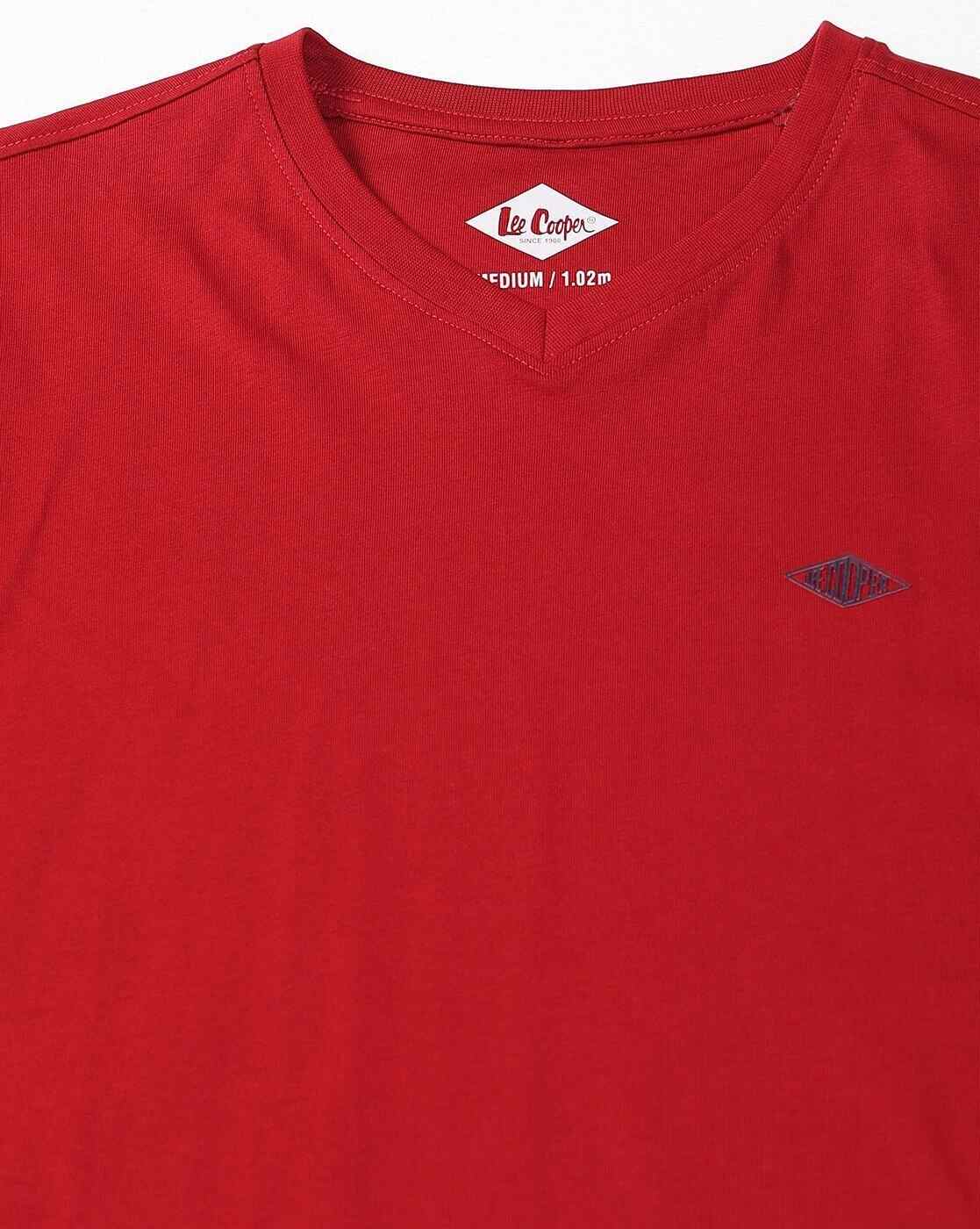 Lee Cooper | Men Regular Fit V-Neck T-Shirt|6