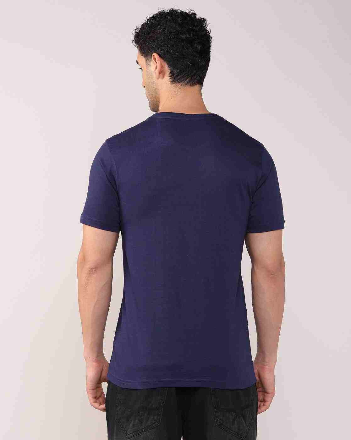 Lee Cooper | Men Regular Fit V-Neck T-Shirt|2
