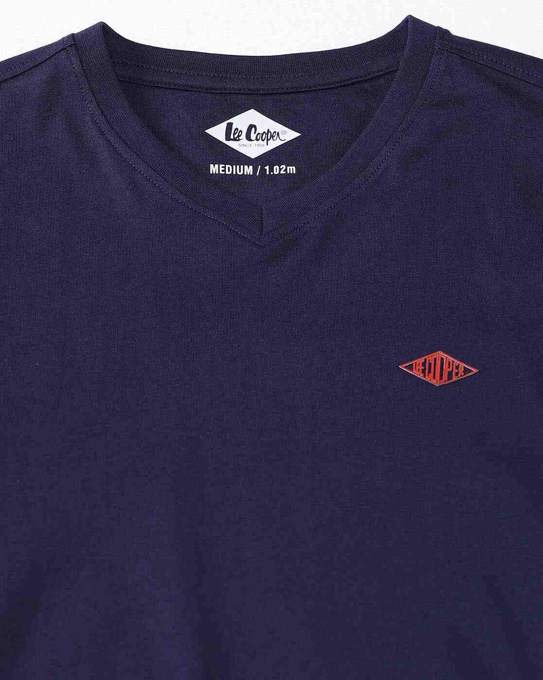 Lee Cooper | Men Regular Fit V-Neck T-Shirt|5