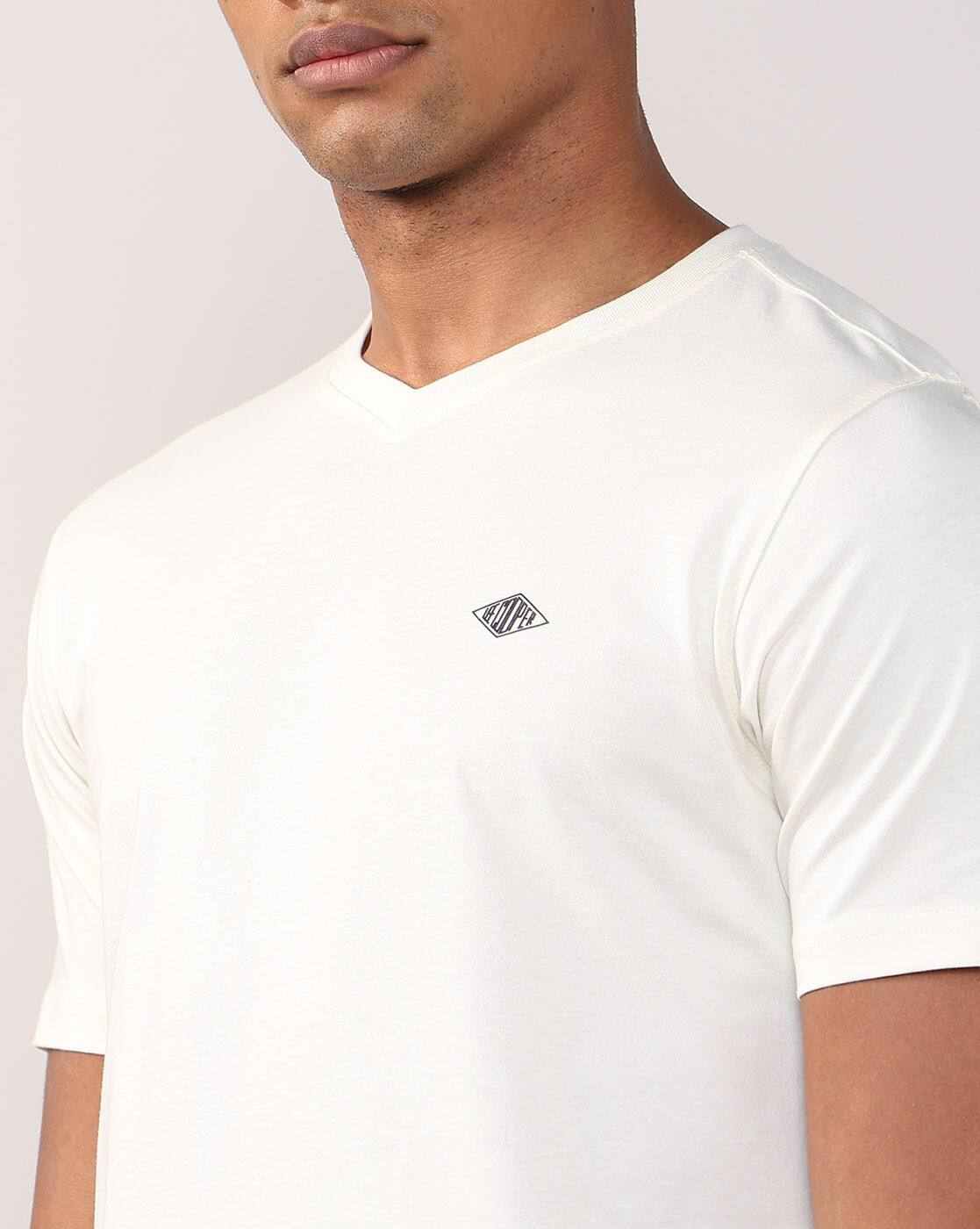 Lee Cooper | Men Regular Fit V-Neck T-Shirt|4