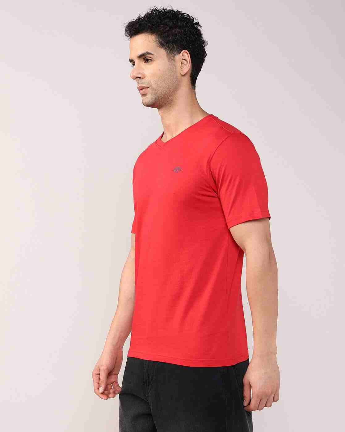 Lee Cooper | Men Regular Fit V-Neck T-Shirt|2