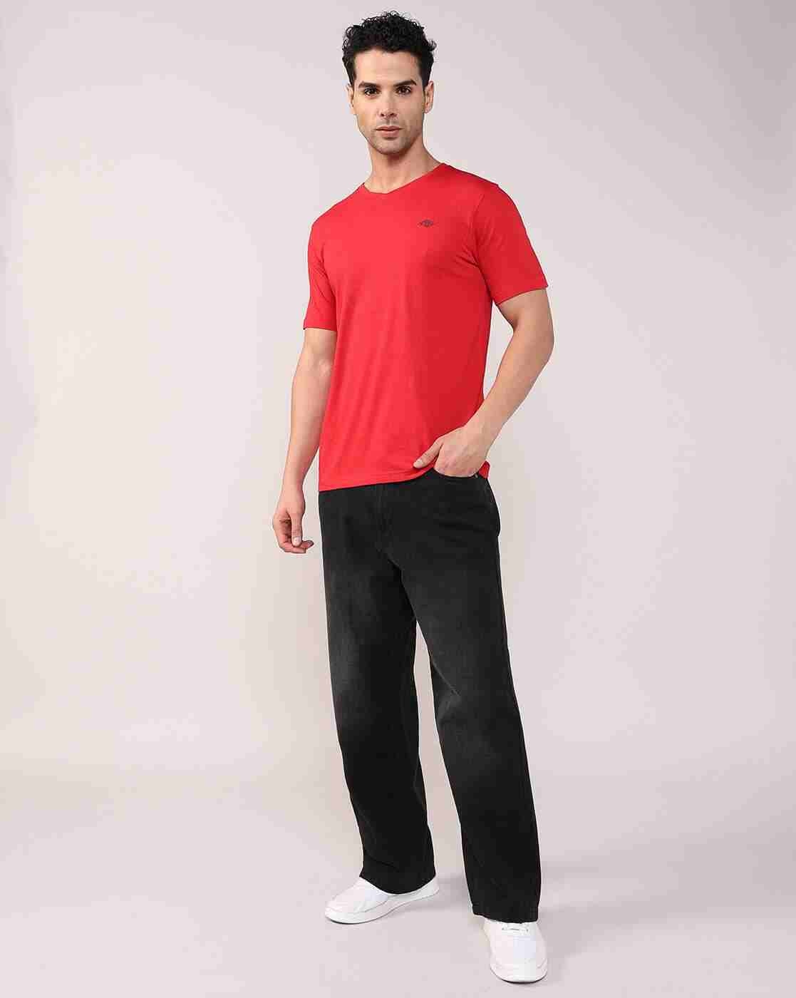 Lee Cooper | Men Regular Fit V-Neck T-Shirt|4
