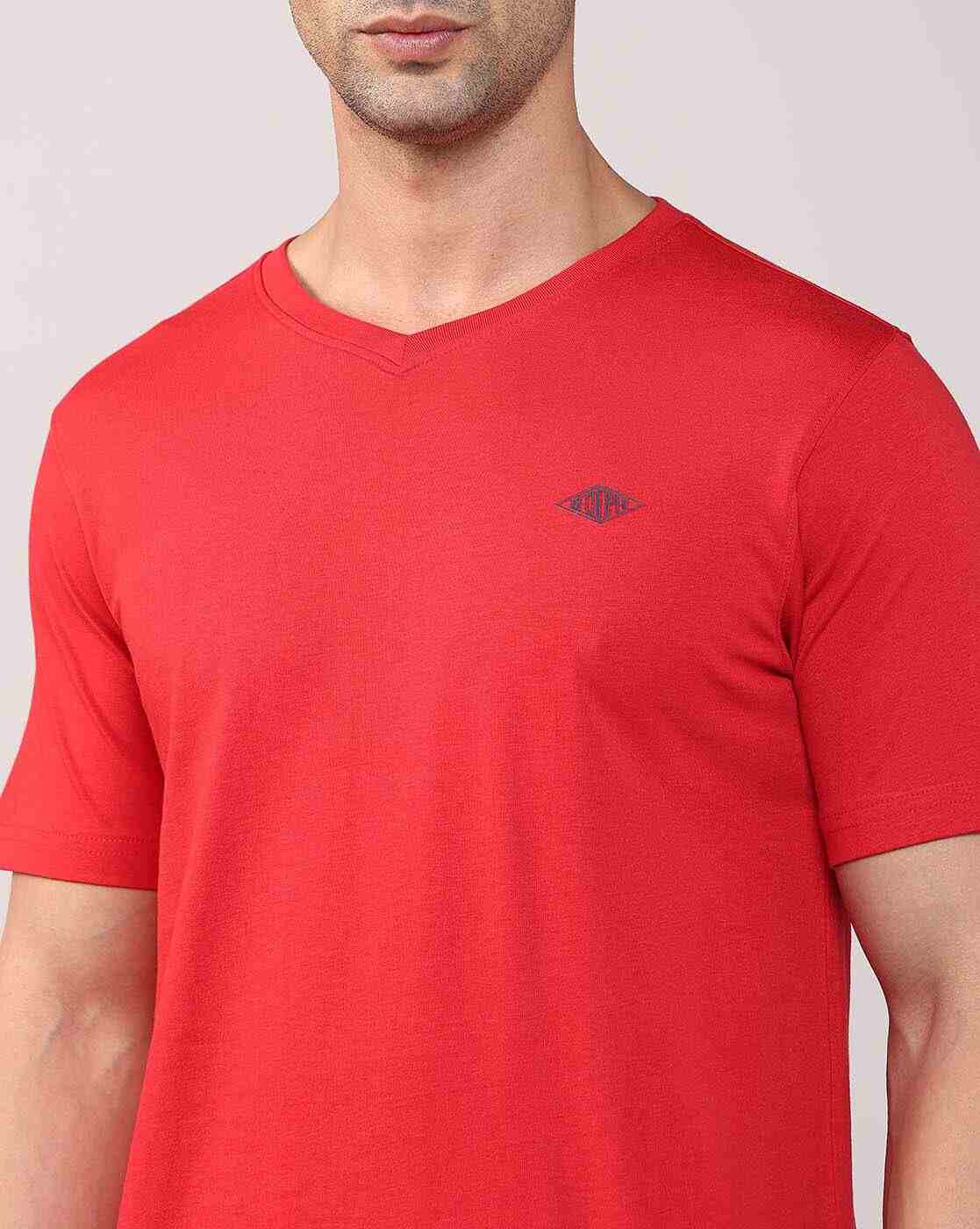 Lee Cooper | Men Regular Fit V-Neck T-Shirt|5