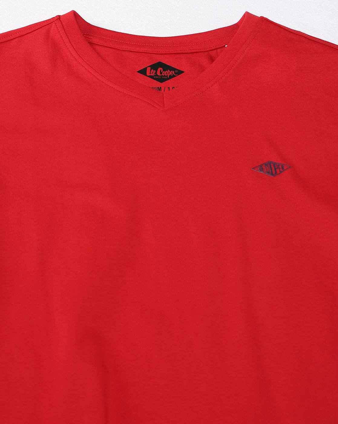 Lee Cooper | Men Regular Fit V-Neck T-Shirt|6