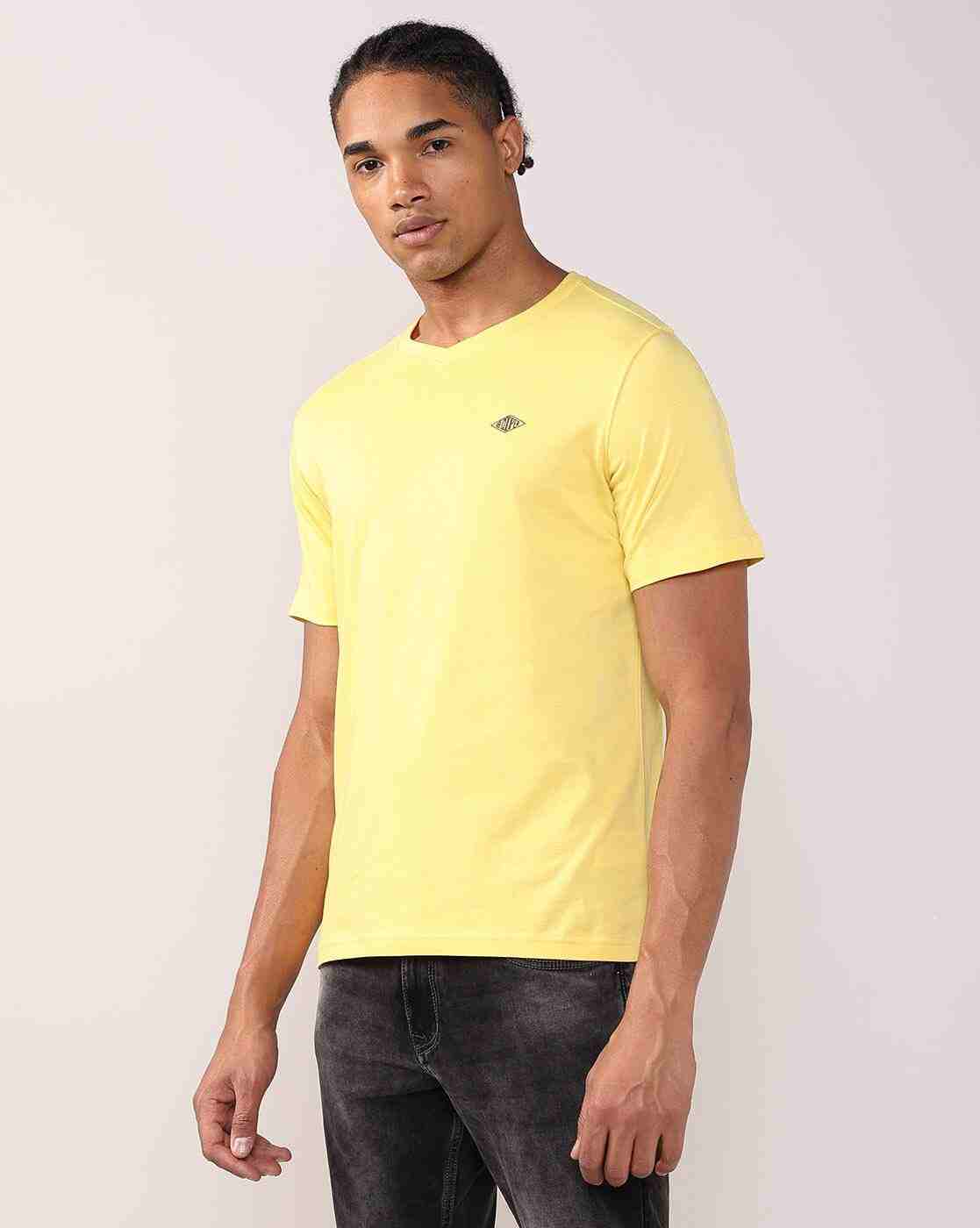 Lee Cooper | Men Regular Fit V-Neck T-Shirt|1