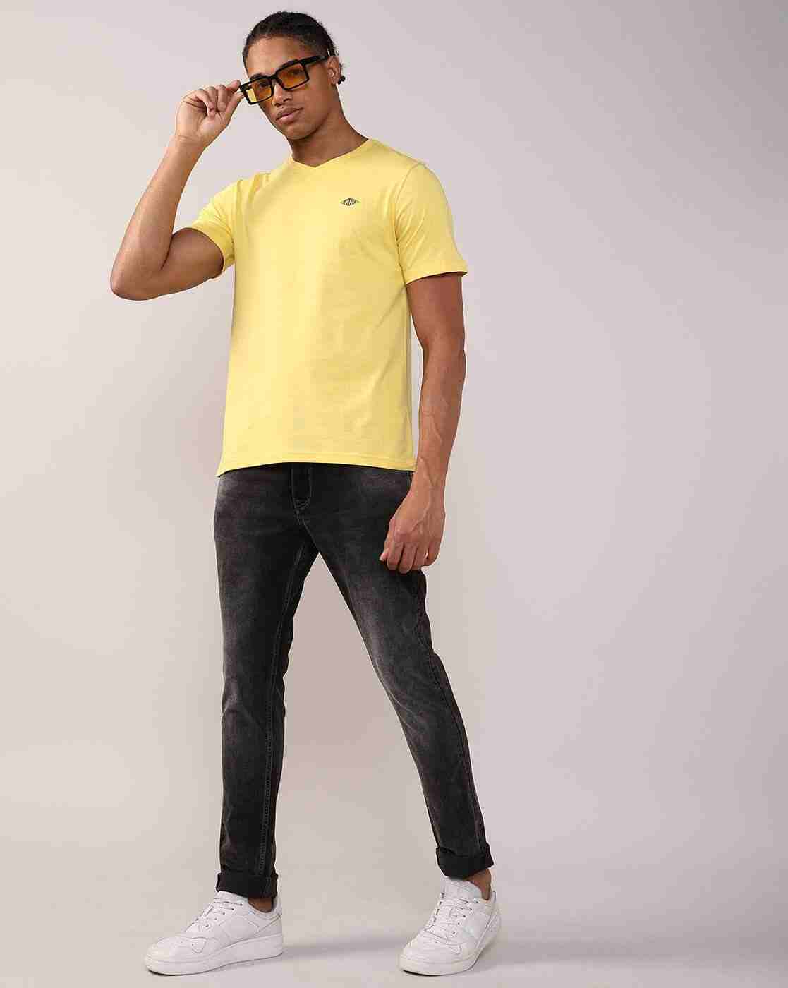 Lee Cooper | Men Regular Fit V-Neck T-Shirt|3