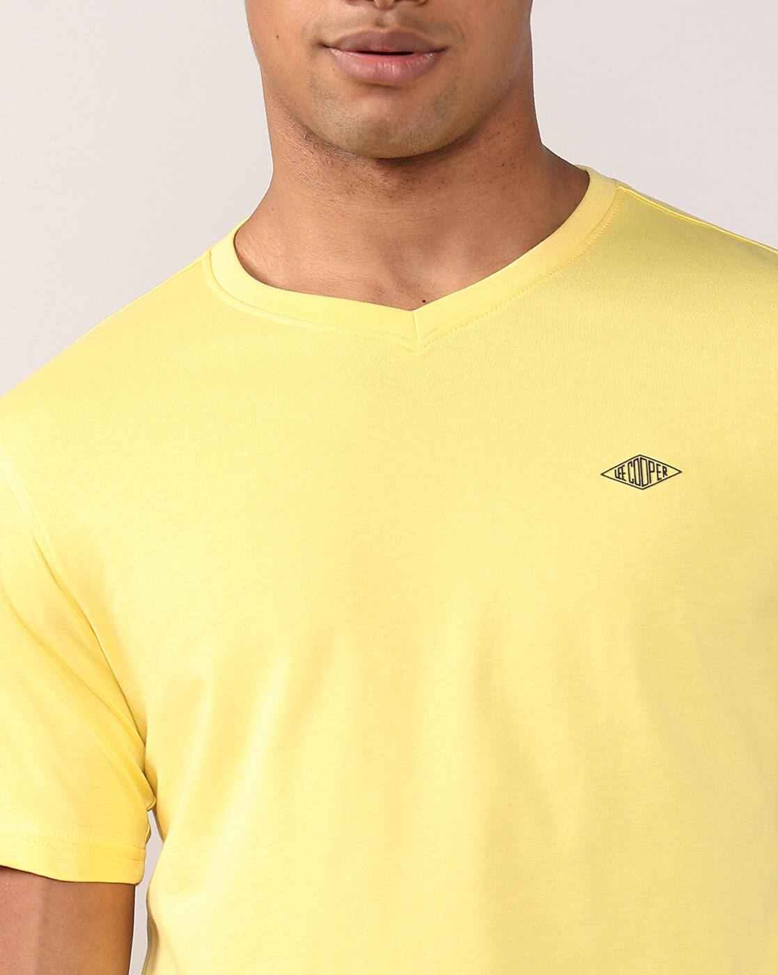 Lee Cooper | Men Regular Fit V-Neck T-Shirt|4