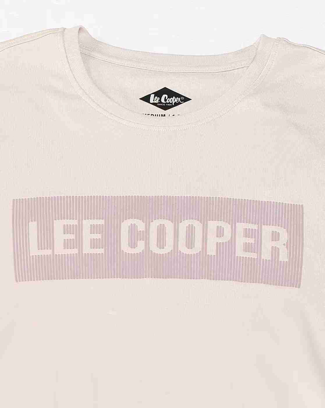 Lee Cooper | Men Brand Print Regular Fit Crew-Neck T-Shirt|5