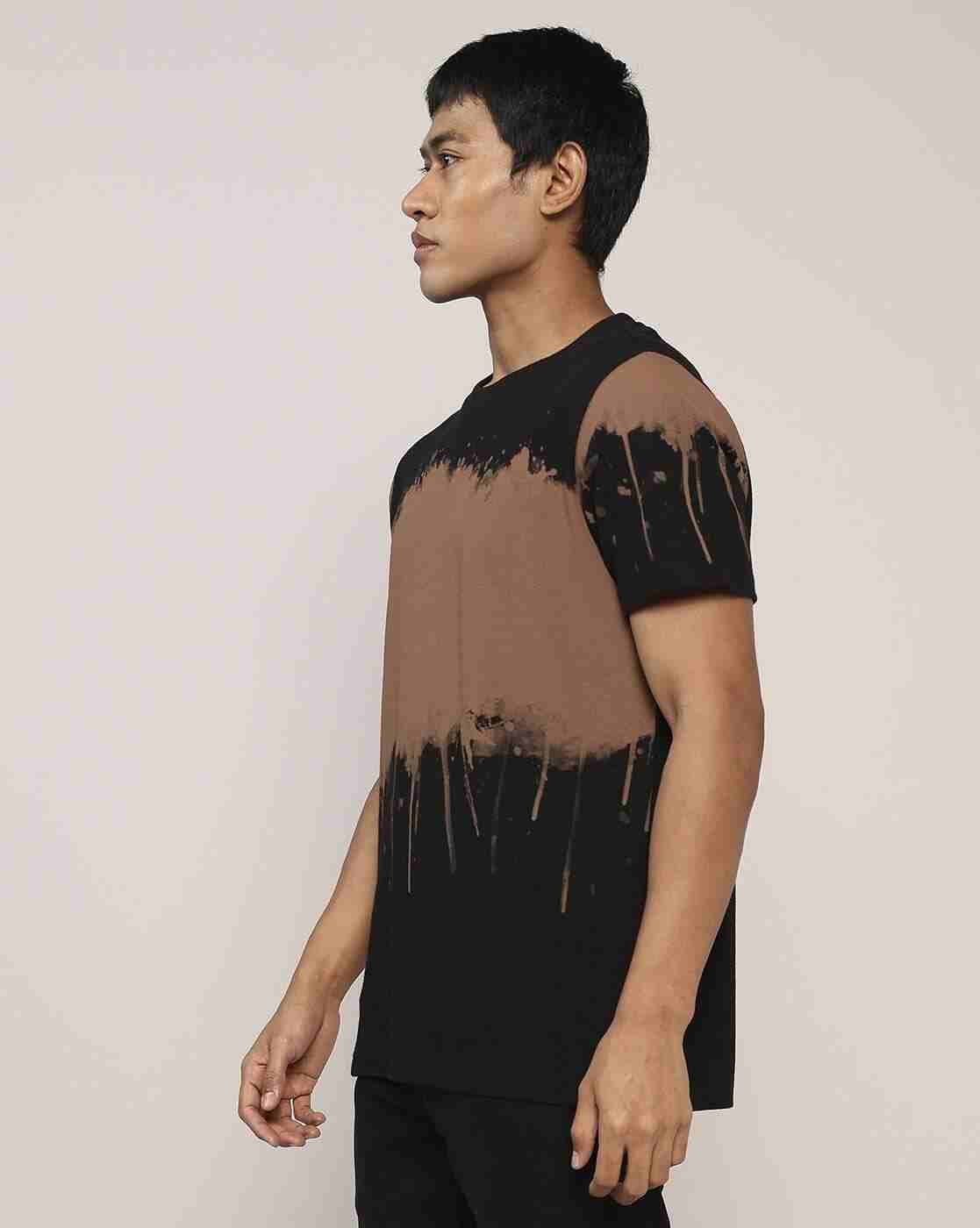 Lee Cooper | Men Tie & Dye Print Relaxed Fit Crew-Neck T-Shirt|2