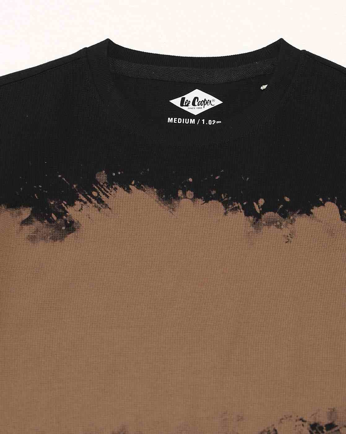Lee Cooper | Men Tie & Dye Print Relaxed Fit Crew-Neck T-Shirt|6