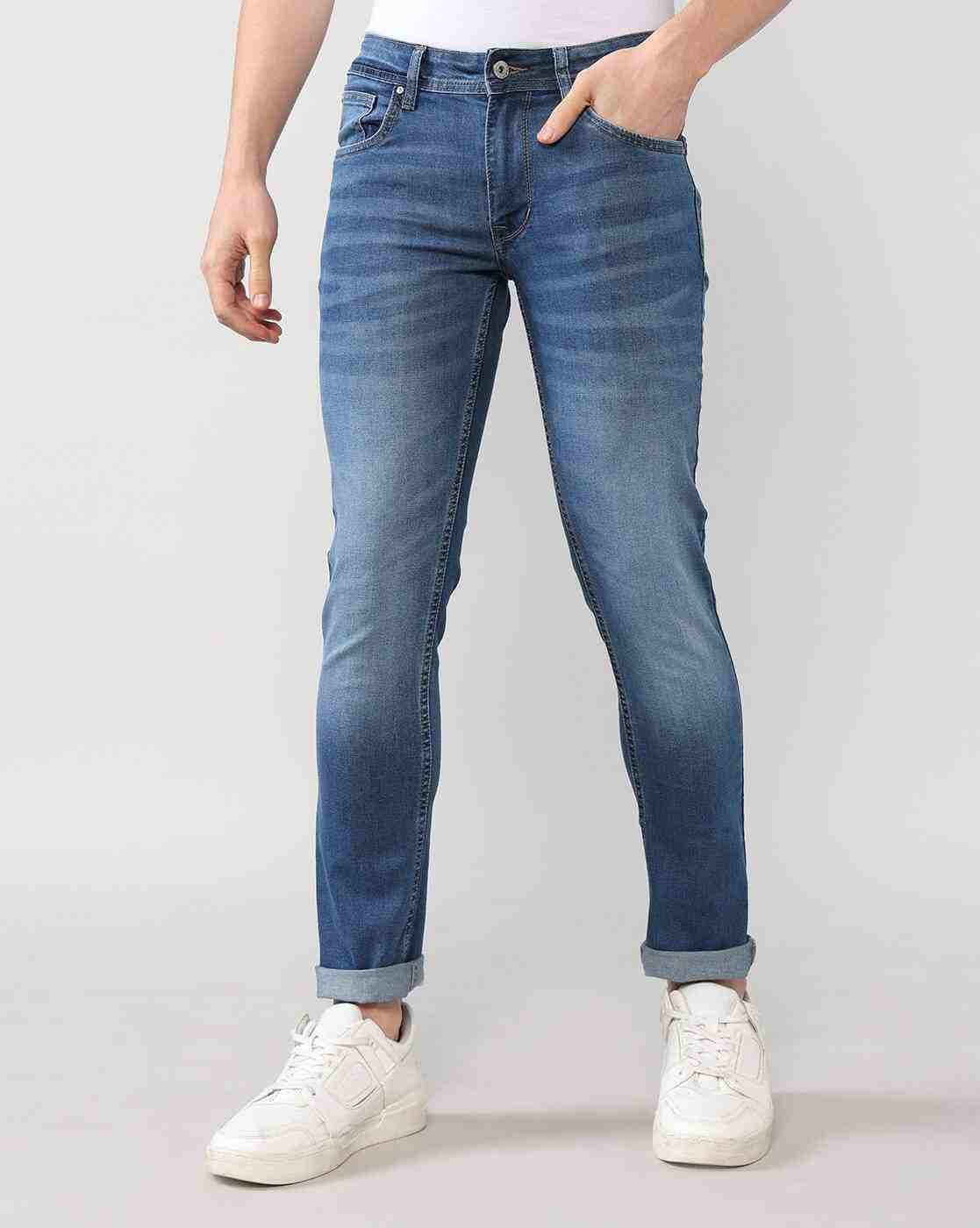 Lee Cooper | Men Washed Slim Fit Jeans|1