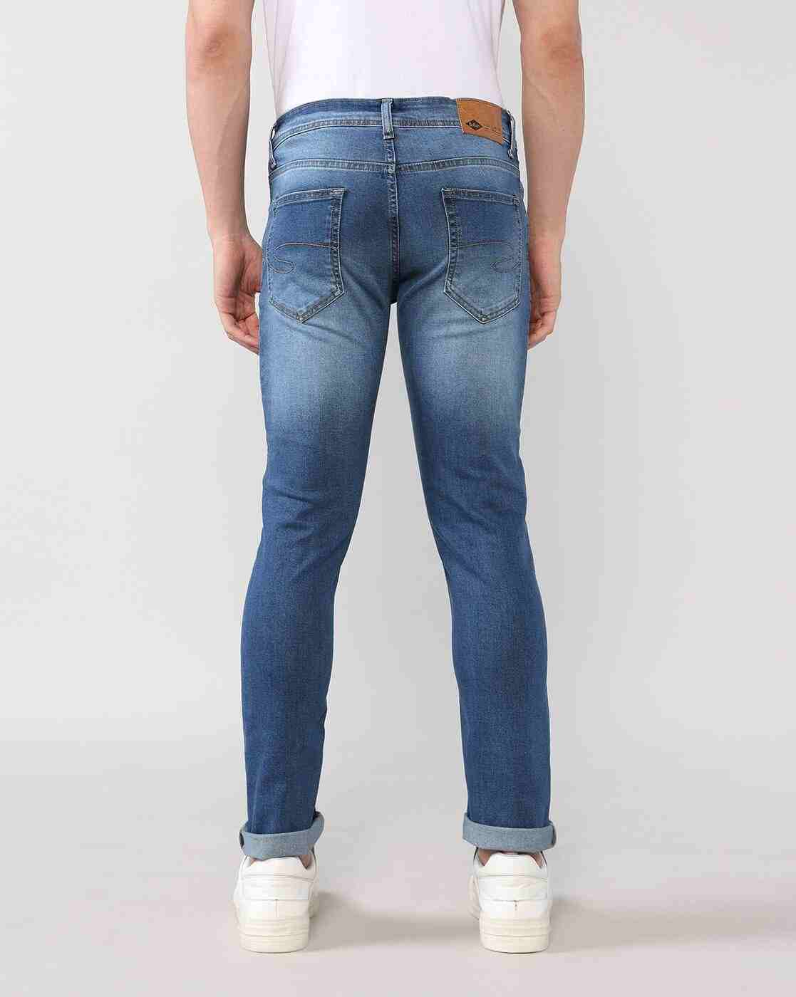 Lee Cooper | Men Washed Slim Fit Jeans|3