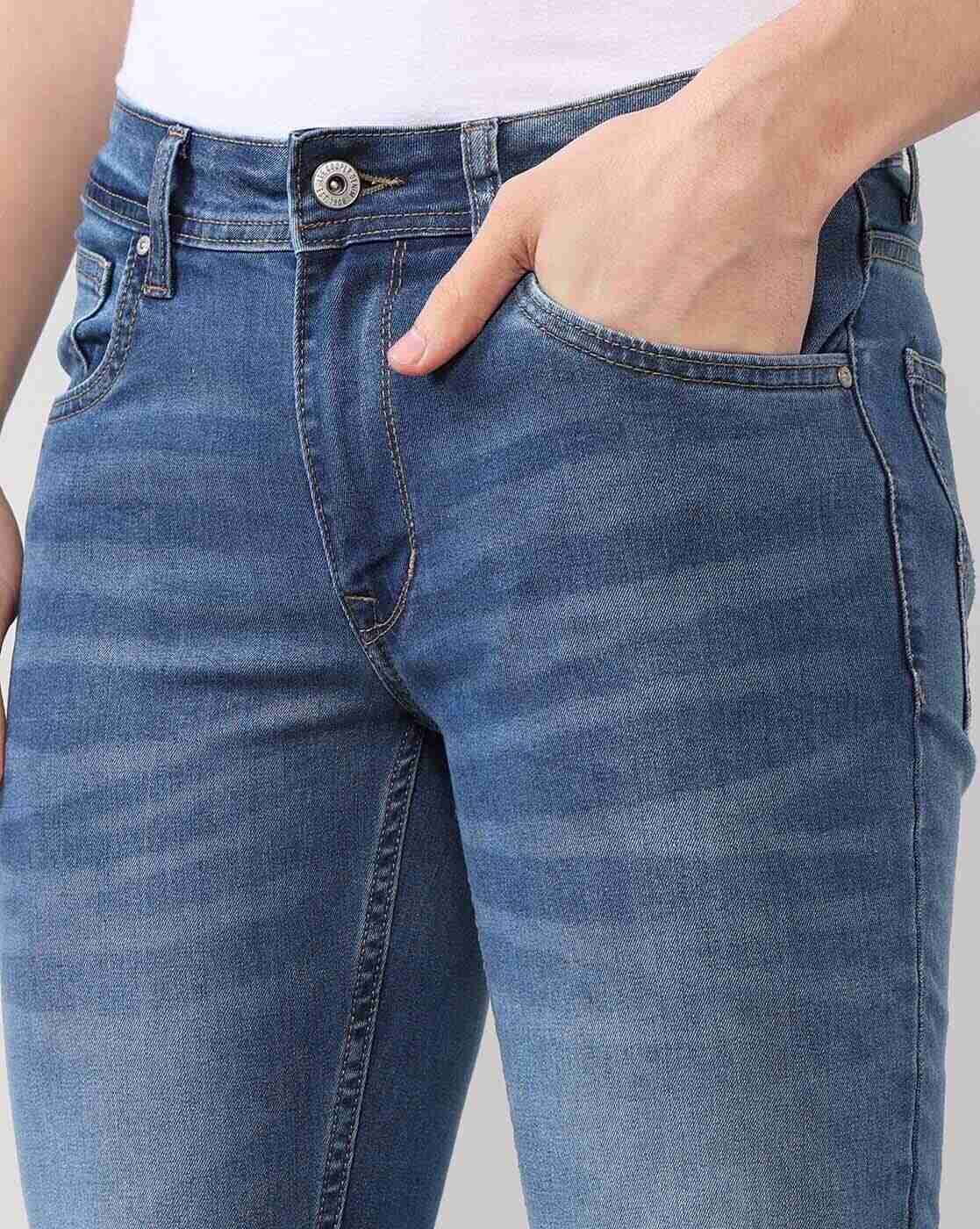Lee Cooper | Men Washed Slim Fit Jeans|5
