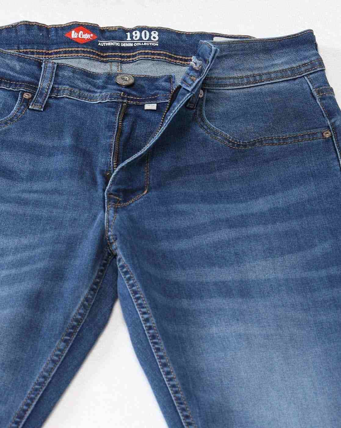 Lee Cooper | Men Washed Slim Fit Jeans|6