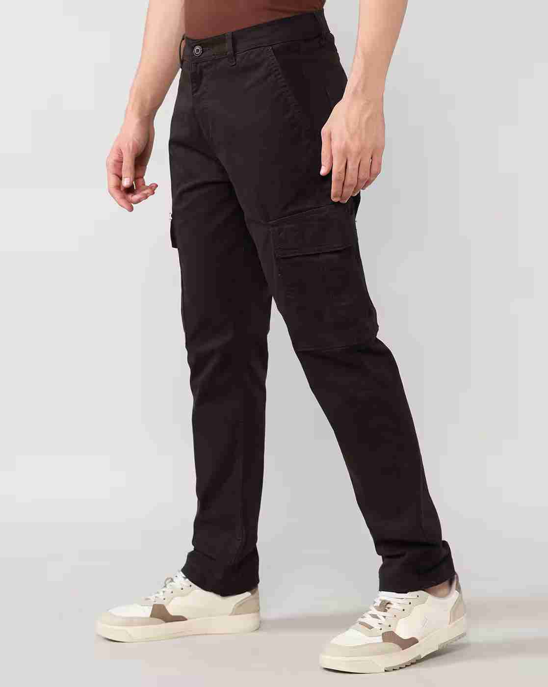 Lee Cooper | Men Regular Fit Cargo Pants|1