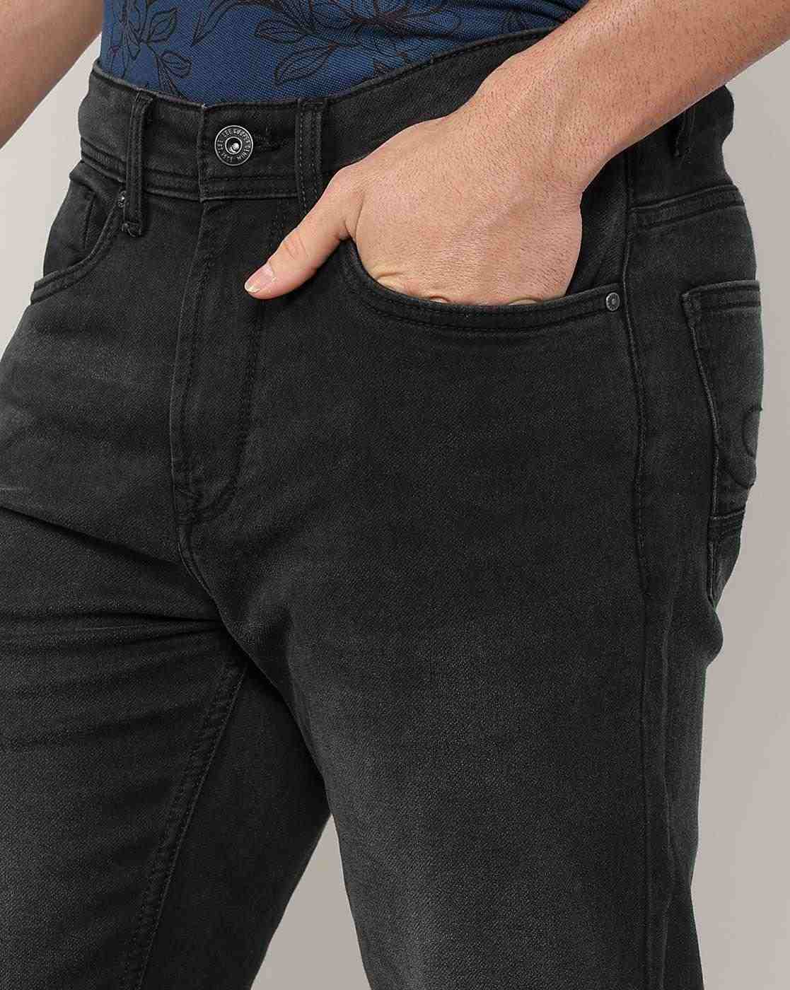 Lee Cooper | Men Lightly Washed Straight Jeans|4