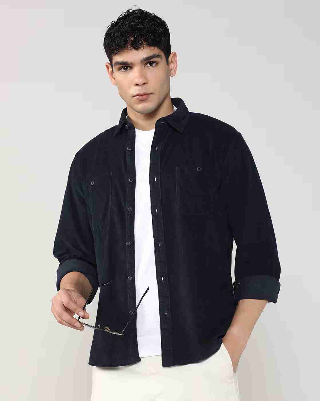 Lee Cooper | Men Regular Fit Spread Collar Shirt|0