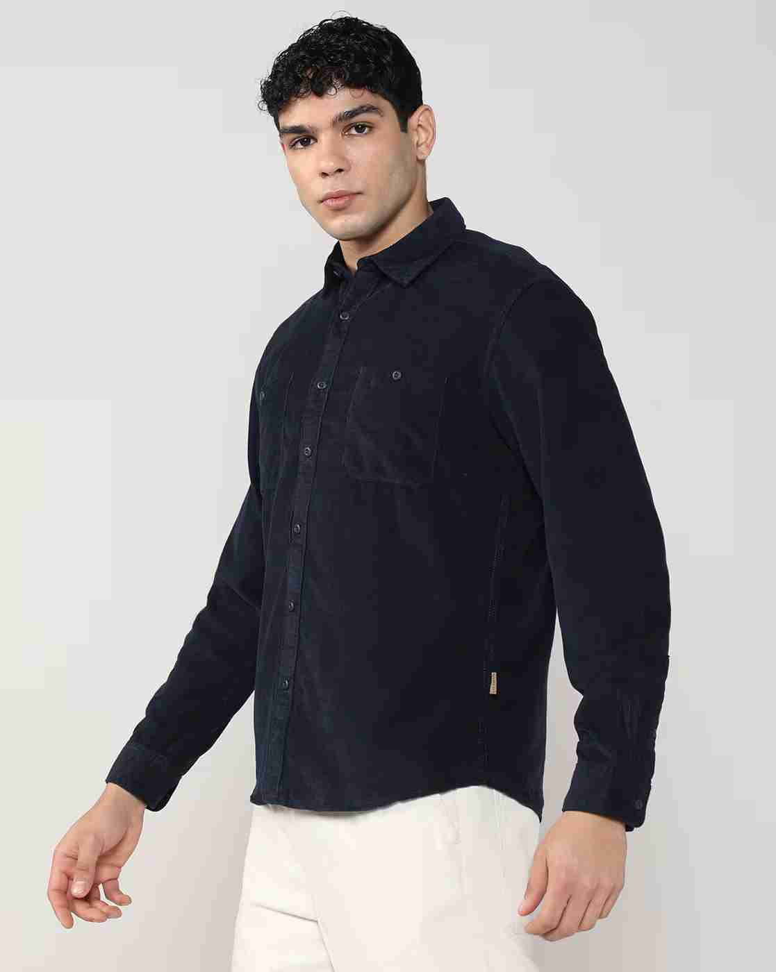 Lee Cooper | Men Regular Fit Spread Collar Shirt|1