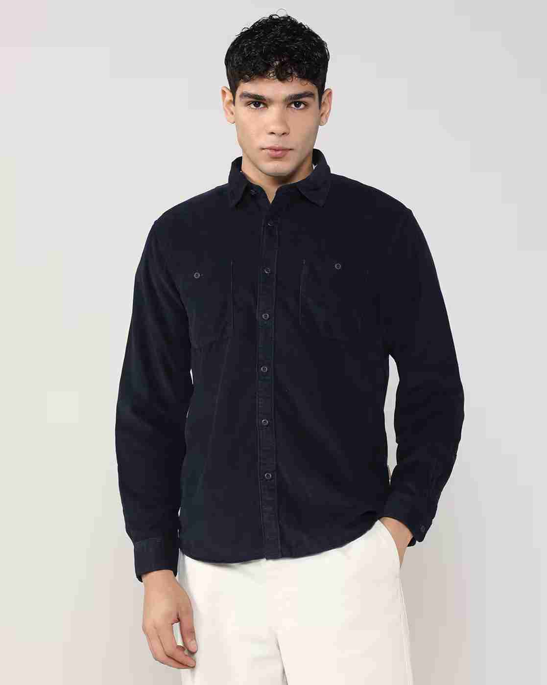 Lee Cooper | Men Regular Fit Spread Collar Shirt|3