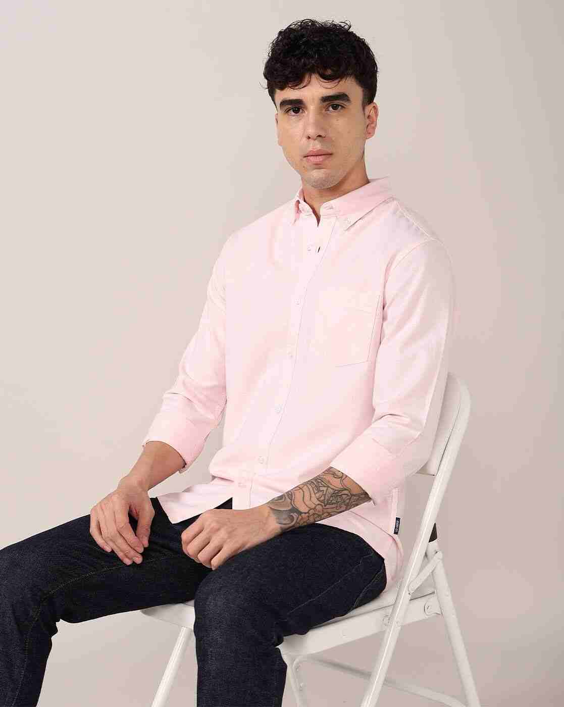 Lee Cooper | Men Regular Fit Shirt with Patch Pocket|0