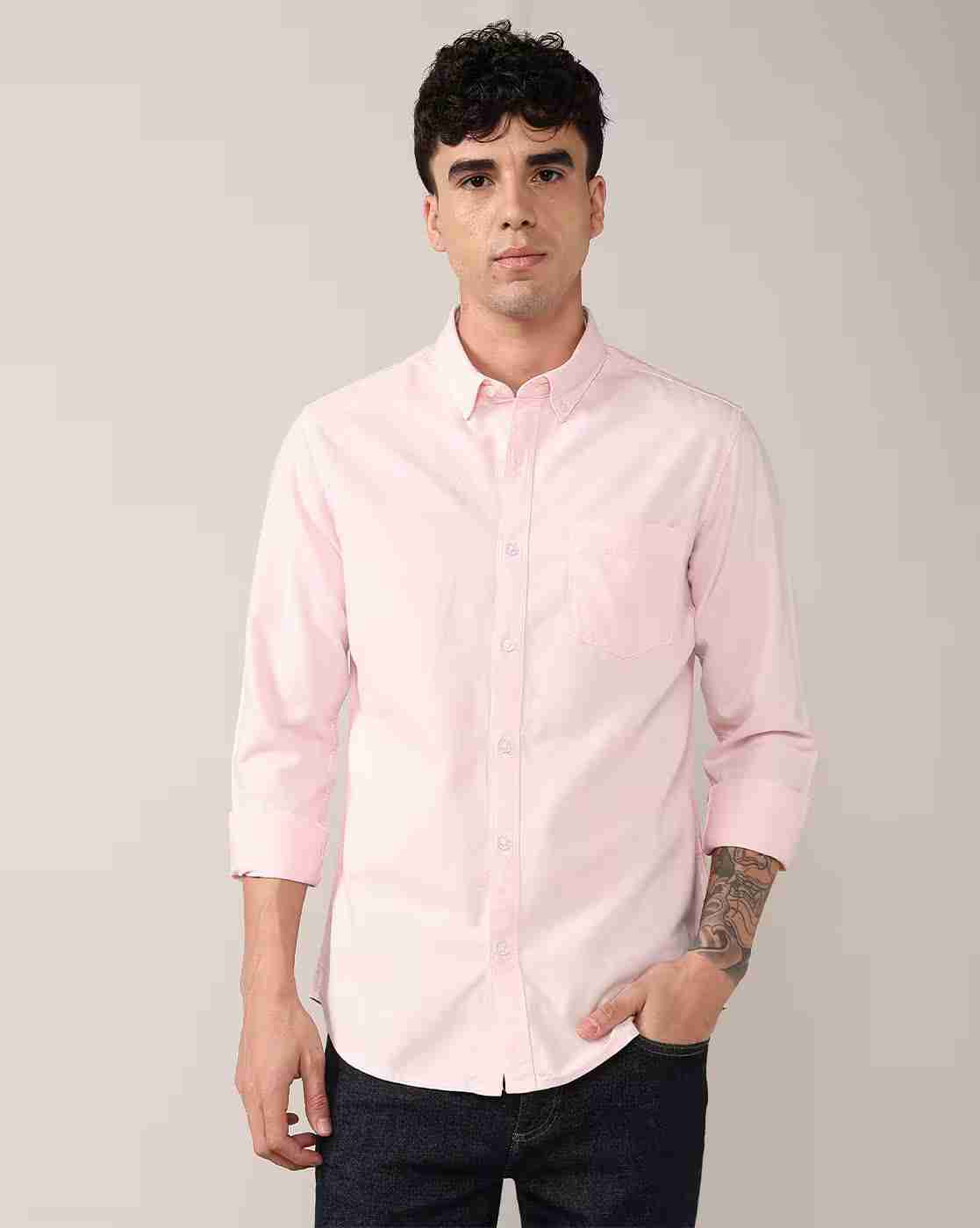 Lee Cooper | Men Regular Fit Shirt with Patch Pocket|1