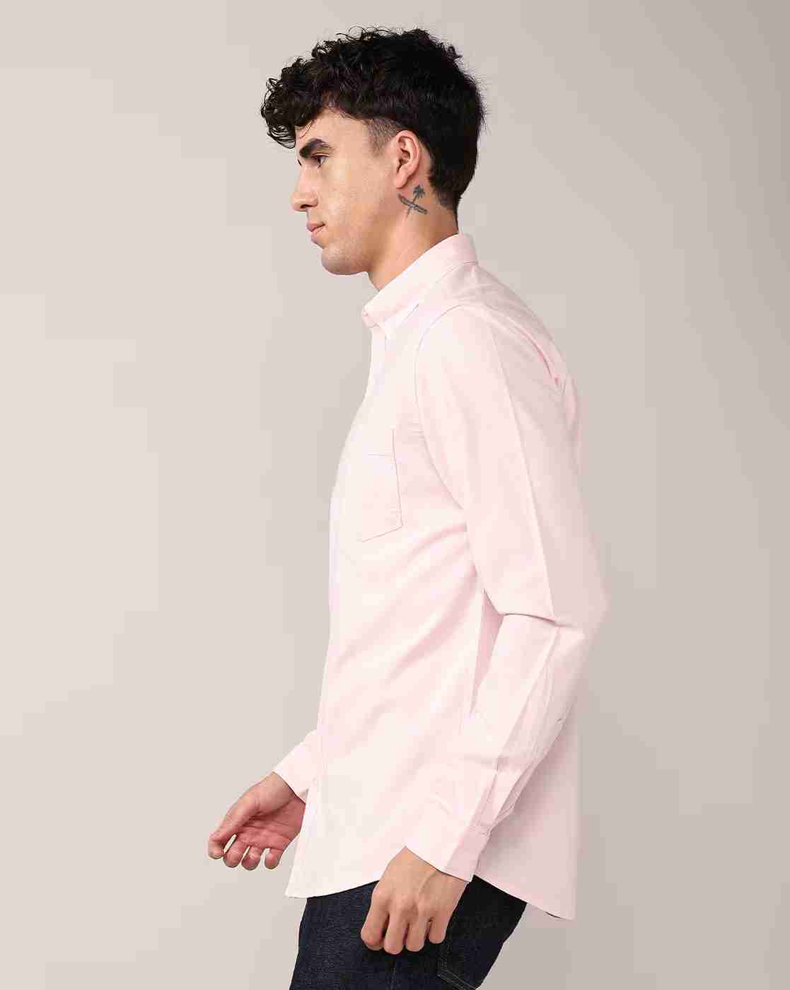 Lee Cooper | Men Regular Fit Shirt with Patch Pocket|2