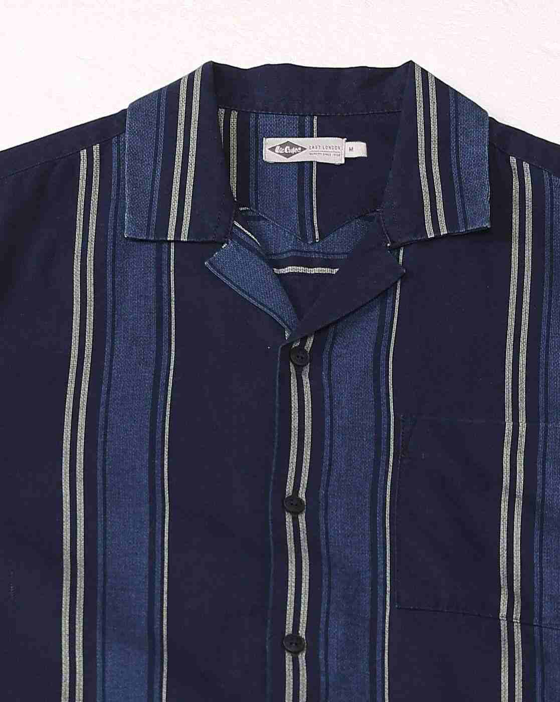 Lee Cooper | Men Striped Relaxed Fit Shirt with Patch Pocket|6