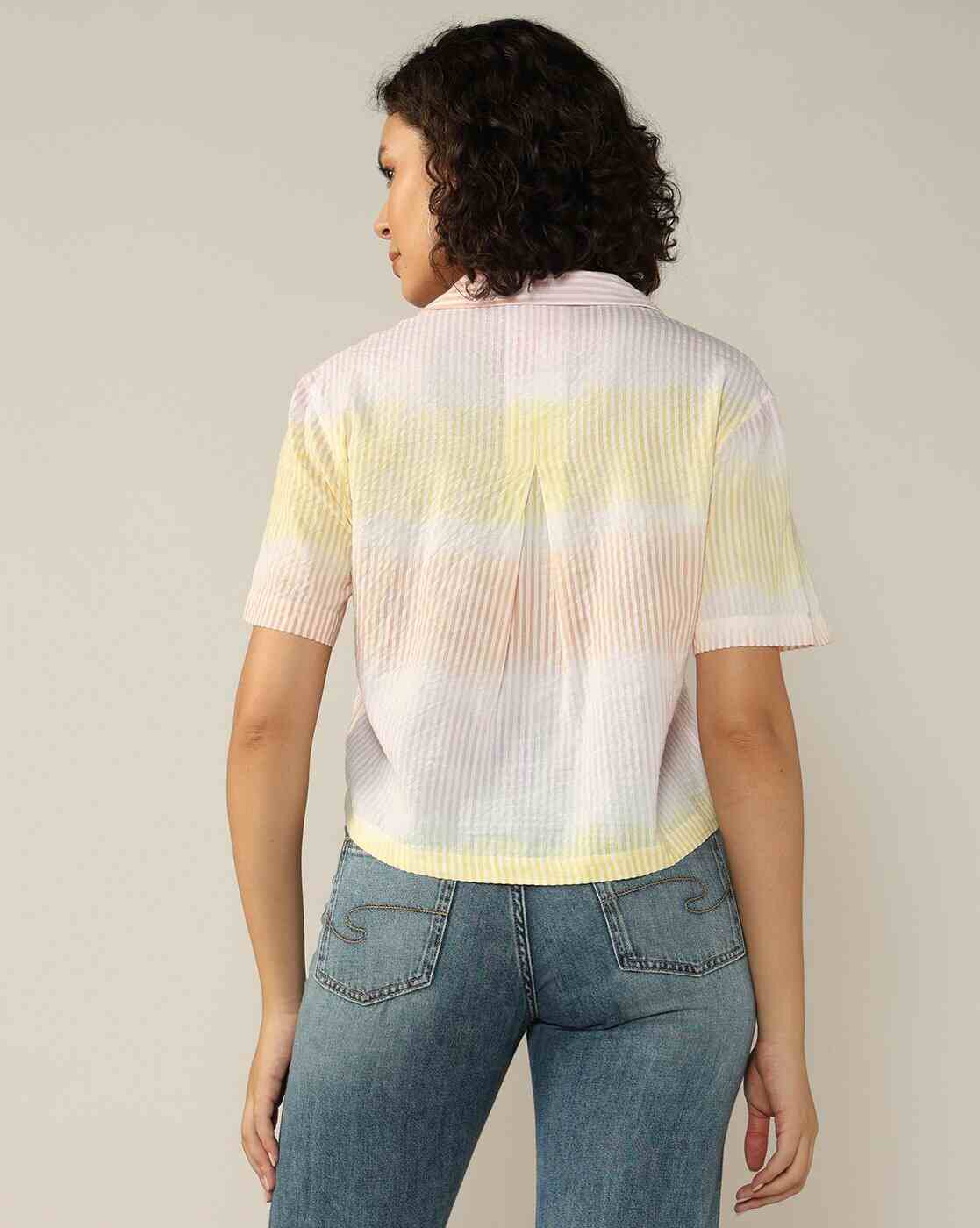 Lee Cooper | Women Striped Regular Fit Shirt|3