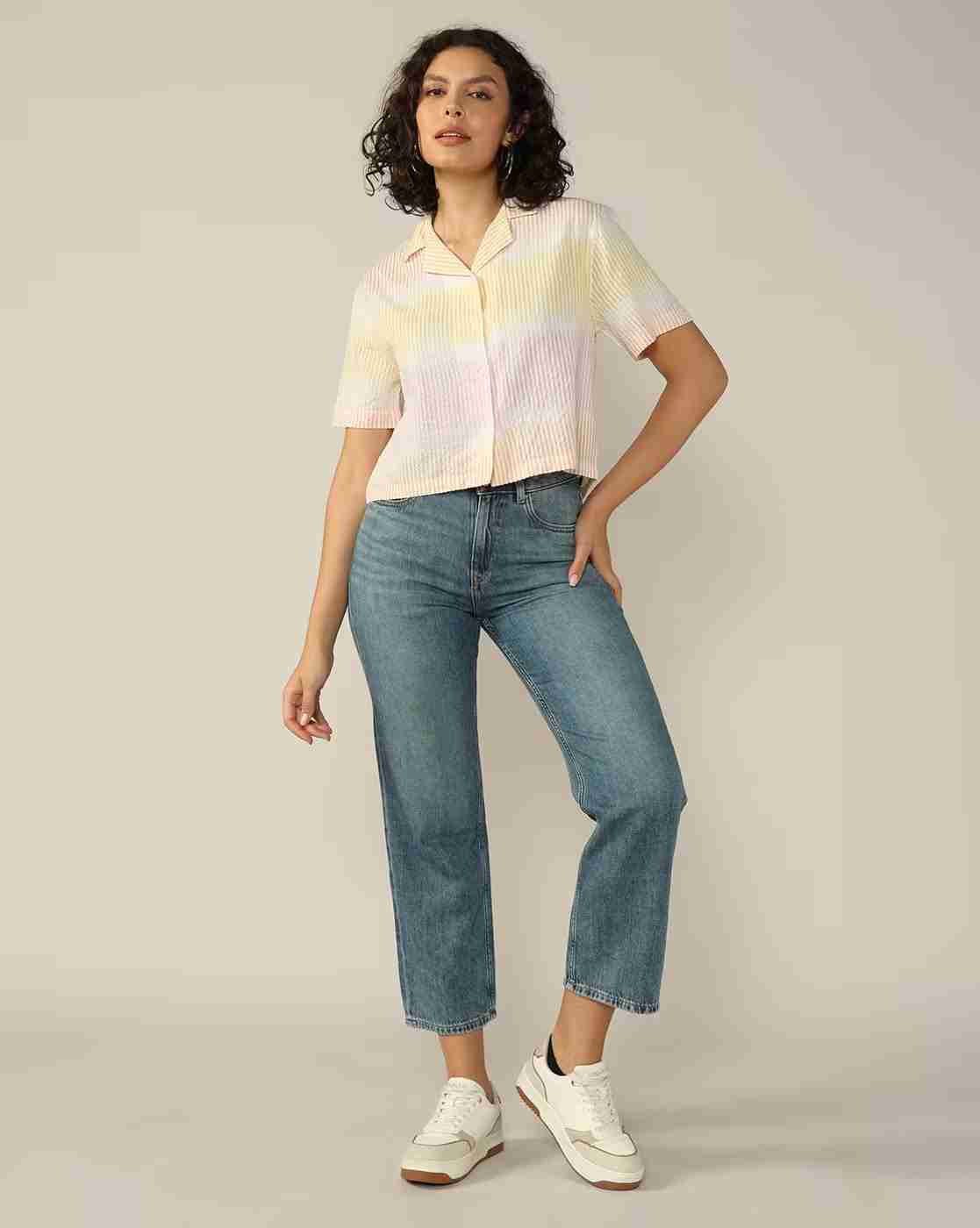 Lee Cooper | Women Striped Regular Fit Shirt|4