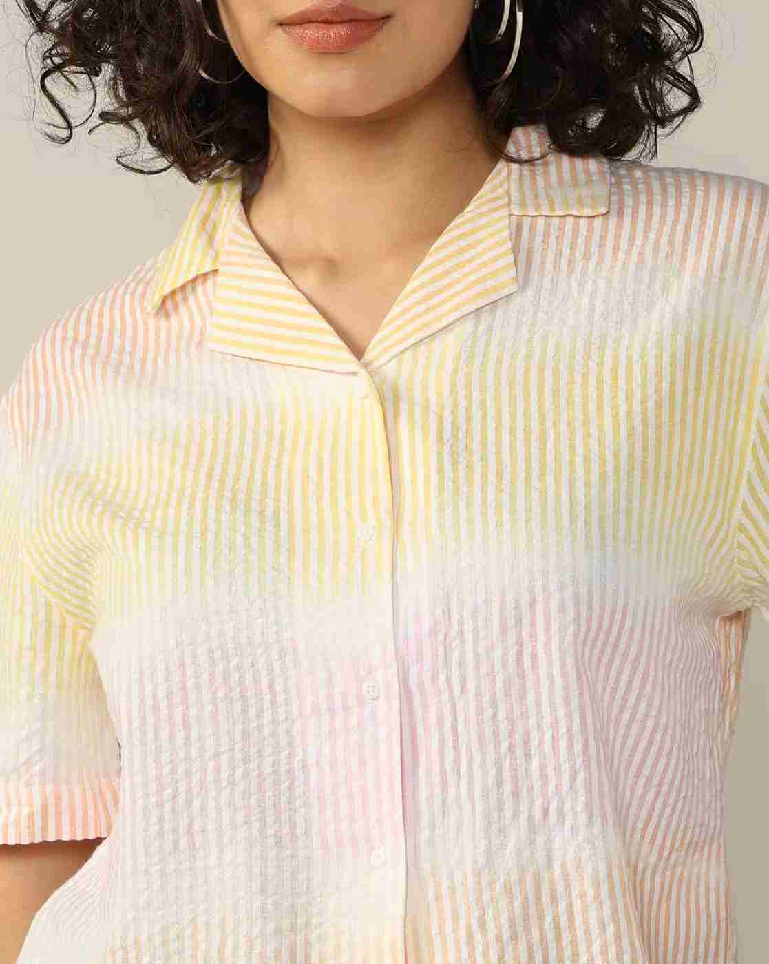 Lee Cooper | Women Striped Regular Fit Shirt|5