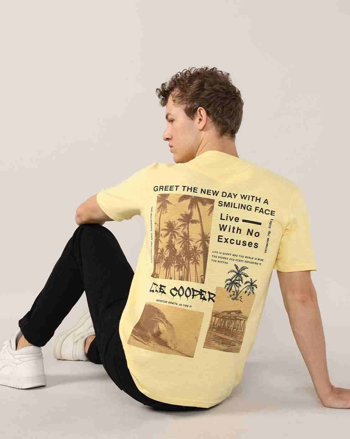 Lee Cooper | Men Graphic Print Regular Fit Crew-Neck T-Shirt|0