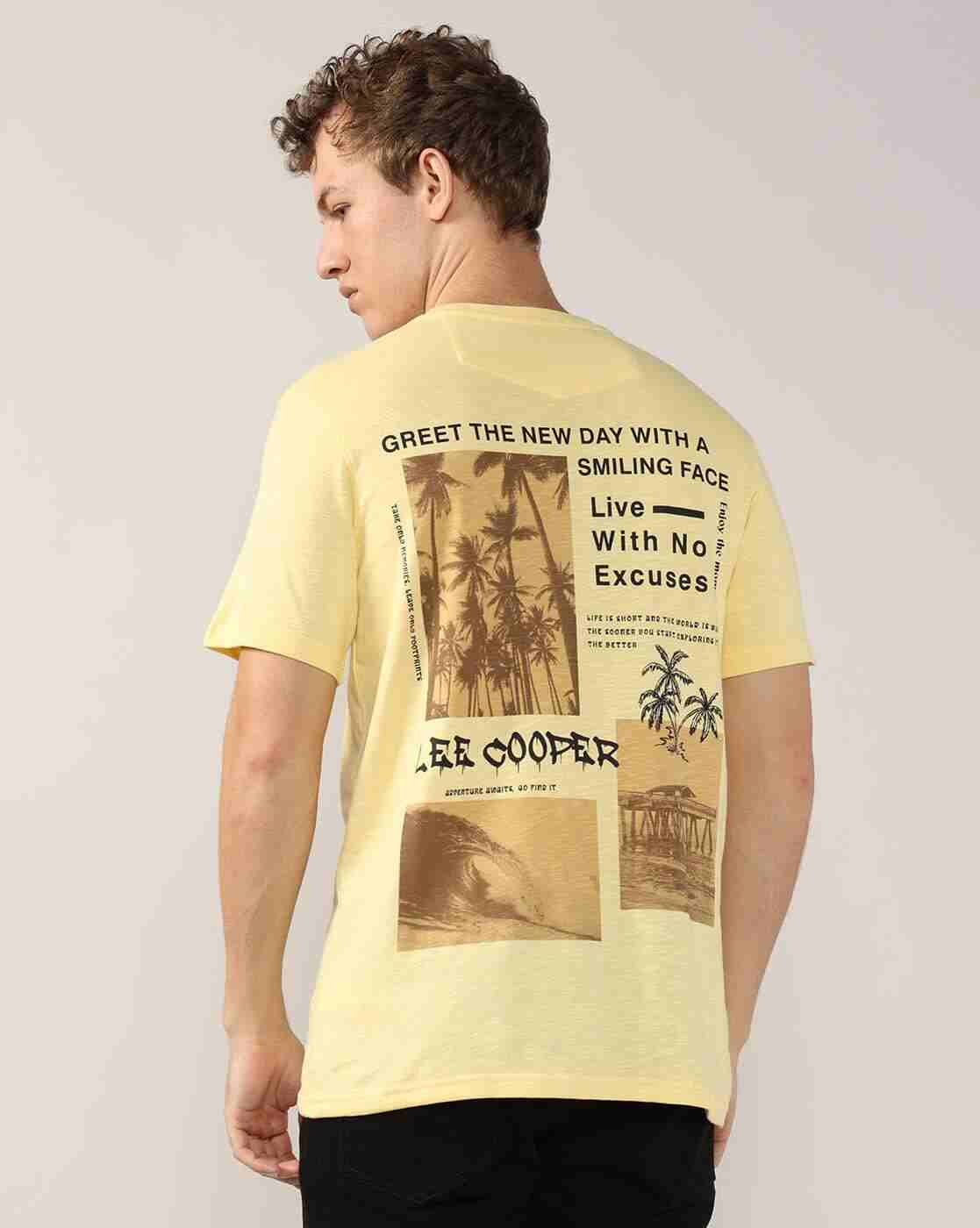 Lee Cooper | Men Graphic Print Regular Fit Crew-Neck T-Shirt|3