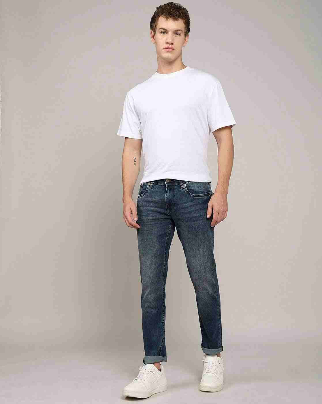 Lee Cooper | Men Mid-Wash Slim Fit Jeans|0
