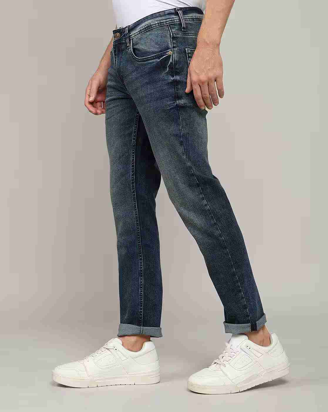 Lee Cooper | Men Mid-Wash Slim Fit Jeans|1