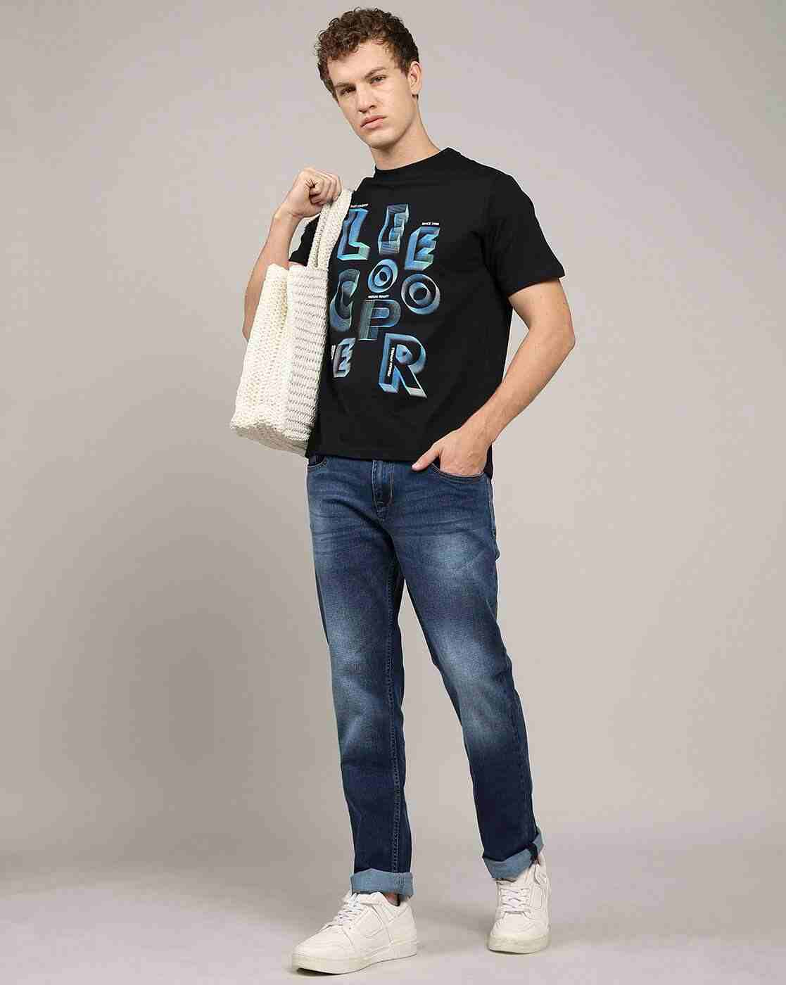 Lee Cooper | Men Mid-Wash Straight Jeans|0