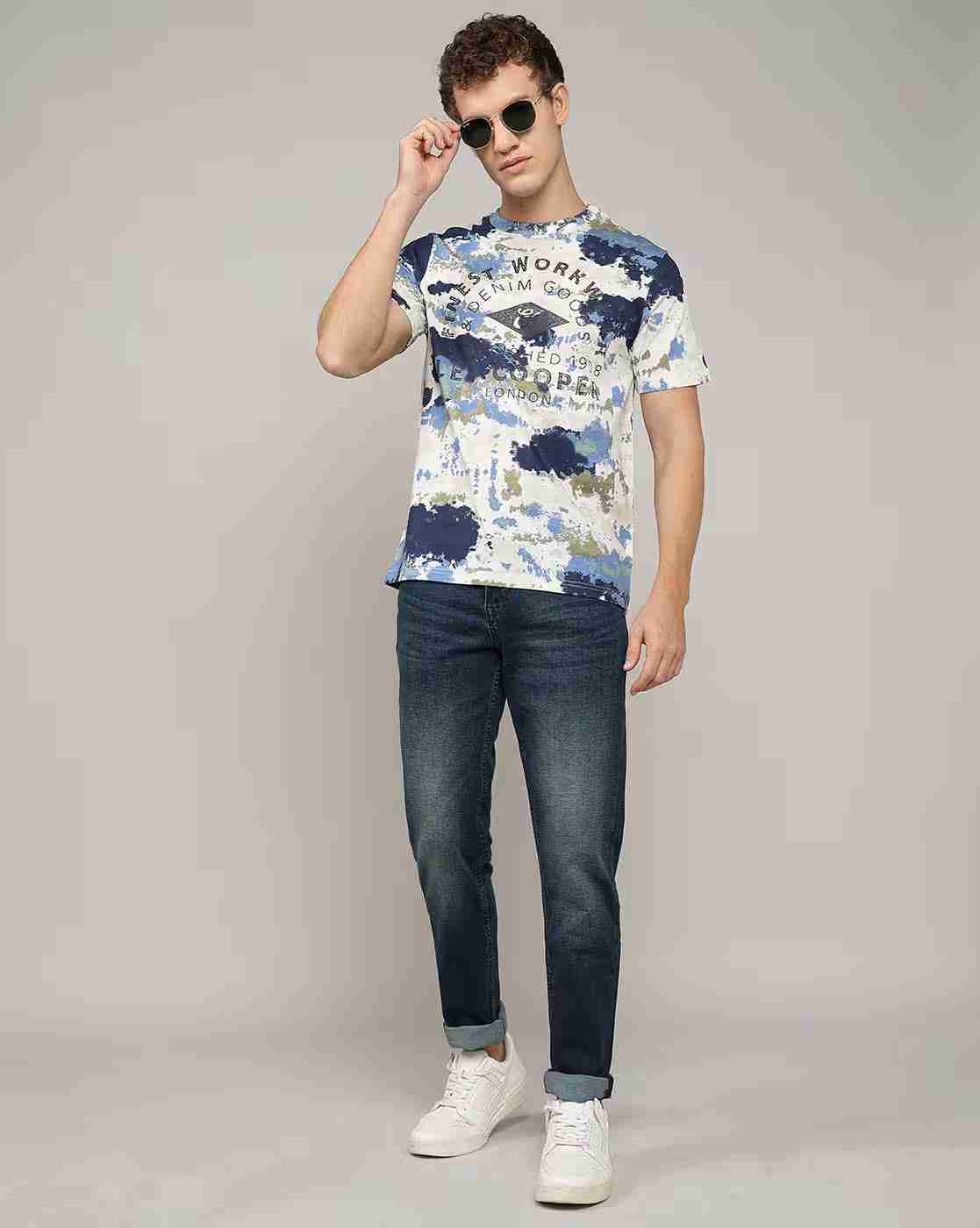Lee Cooper | Men Mid-Wash Straight Jeans|0