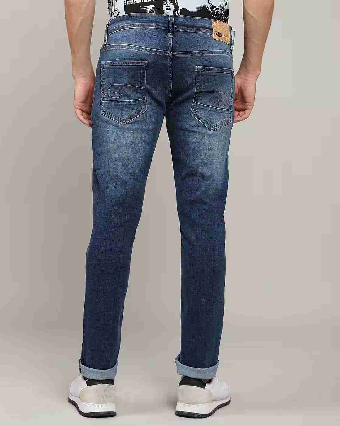 Lee Cooper | Men Lightly Washed Slim Fit Jeans|2