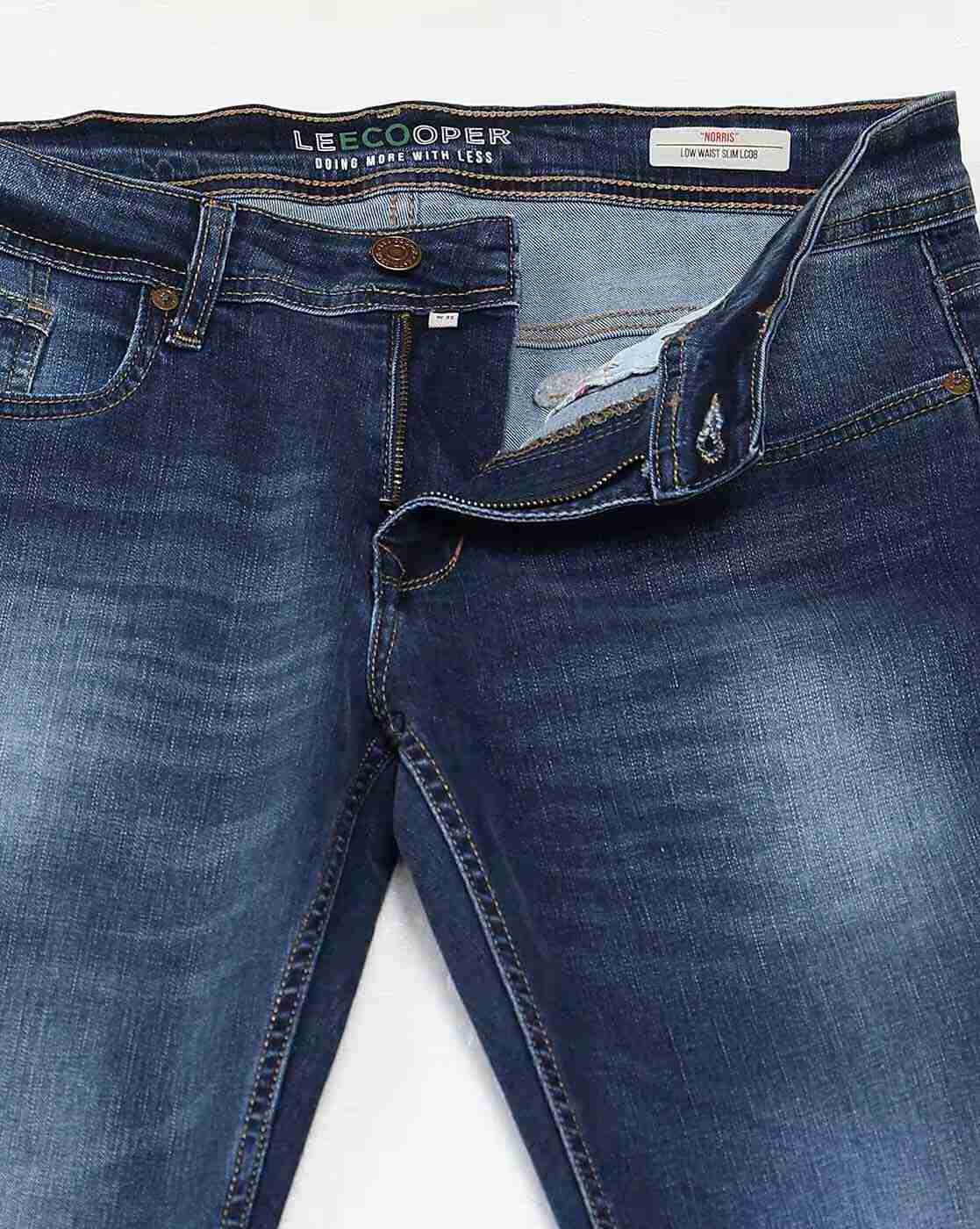 Lee Cooper | Men Lightly Washed Slim Fit Jeans|5