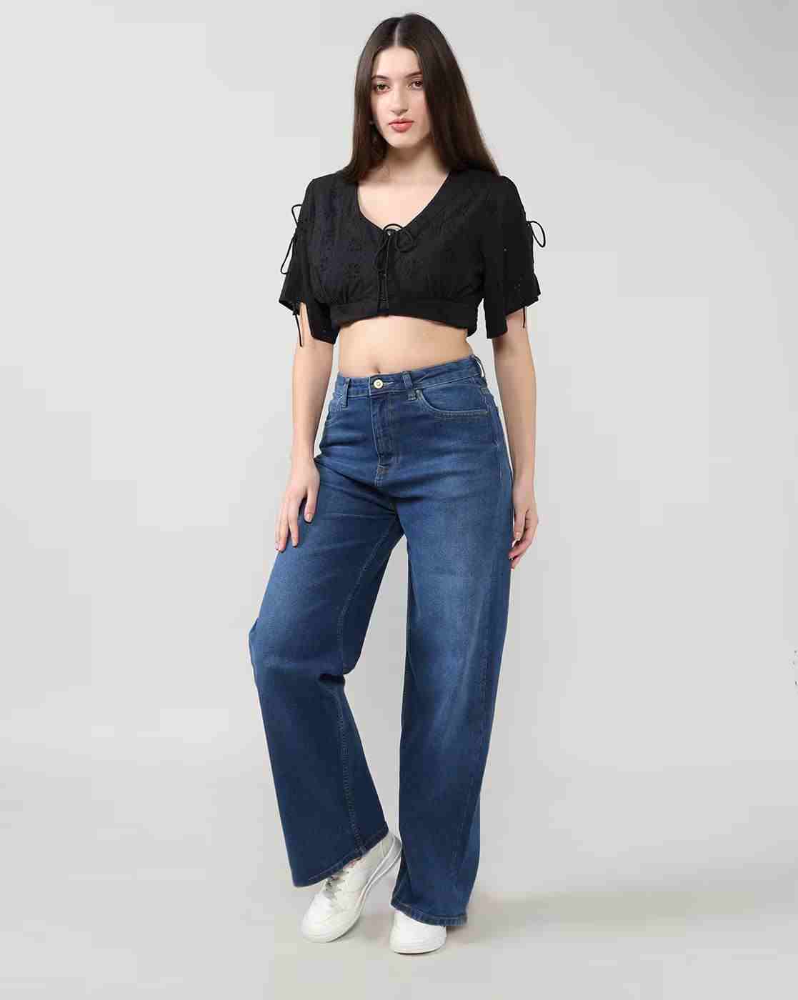 Lee Cooper | Women Wide Leg High-Rise Jeans|0
